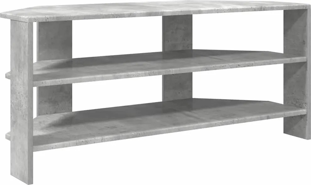 vidaXL DulapdecolțpentruTV Gri din beton 102x40,5x45cm Lemn compozit