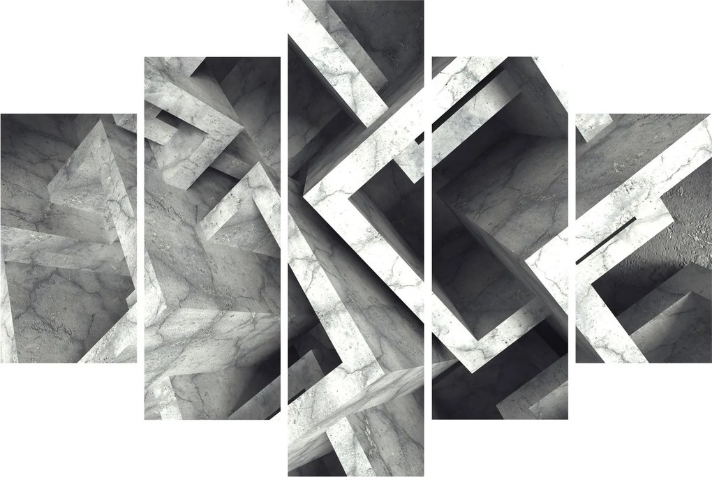 Tablou cu cuburi abstracte (150x105 cm)
