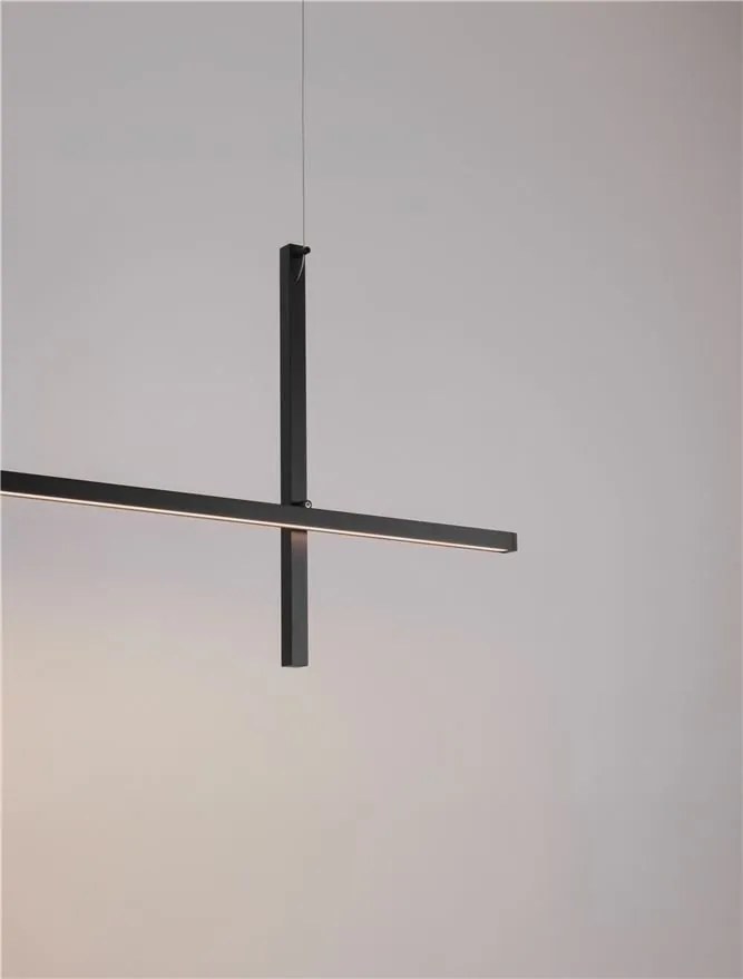Lustra LED suspendata stil minimalist LOOMA negru