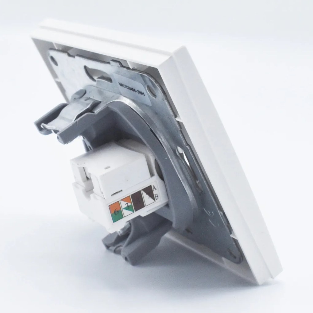 Priza calculator simpla cat 5E Karre Plus Pansonic, ST, alba
