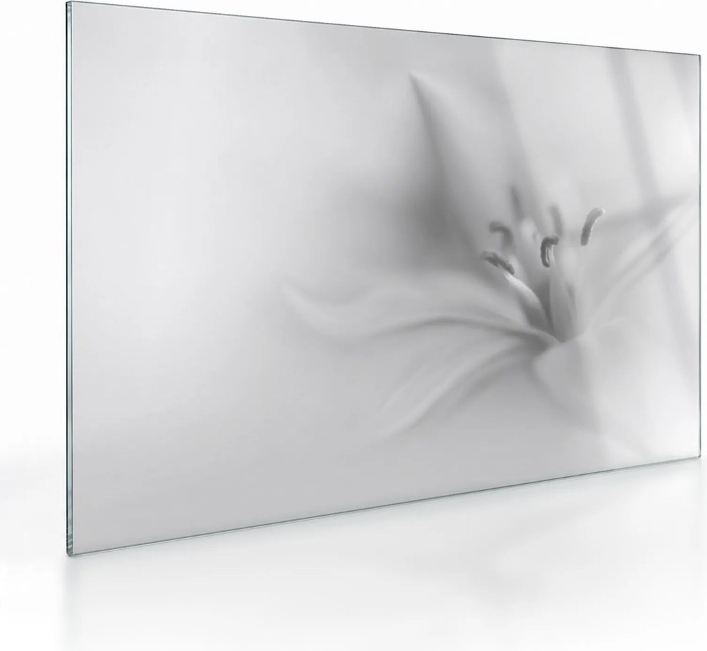 Tablou pe sticlă - Crin delicat (70x50 cm)