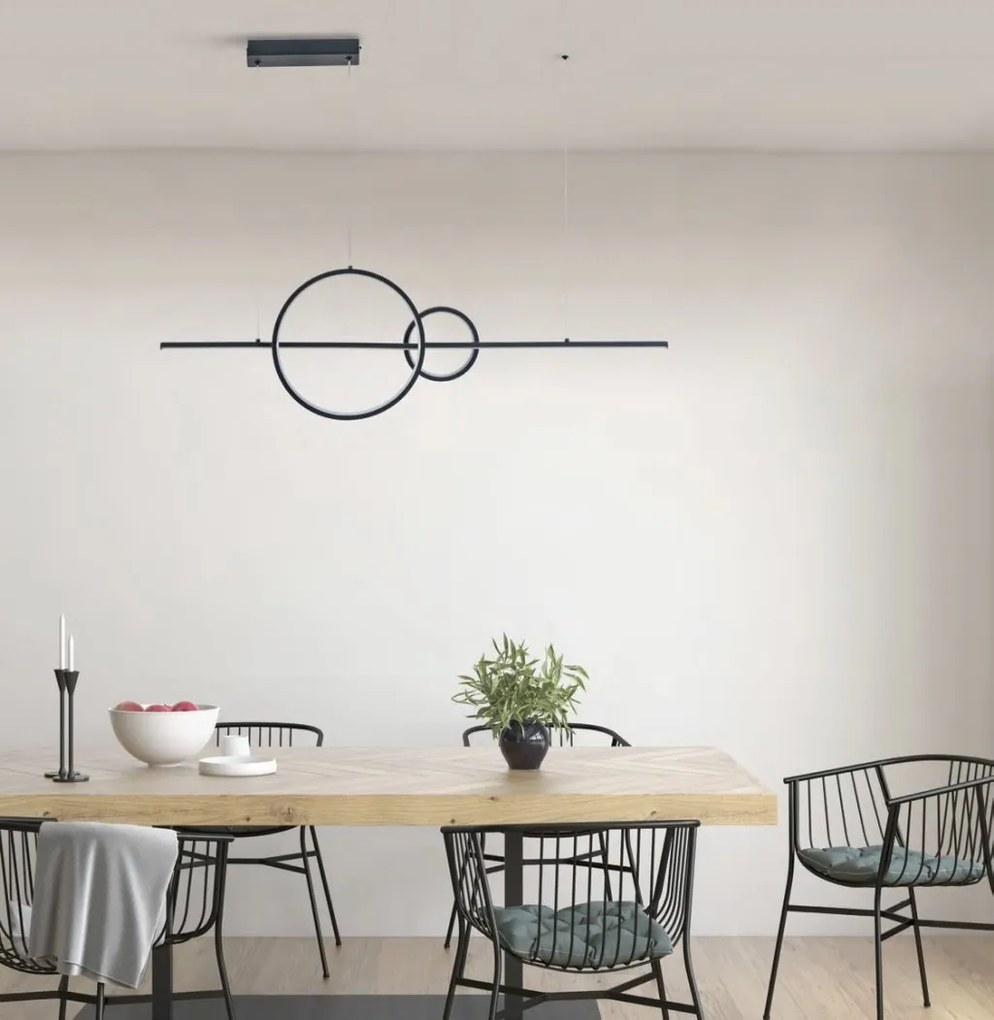 Lustra LED suspendata design modern SARA BK