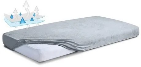 Matex Froté cearșaf impermeabil gri deschis, 60 x120 x 10 cm, 60 x 120 cm