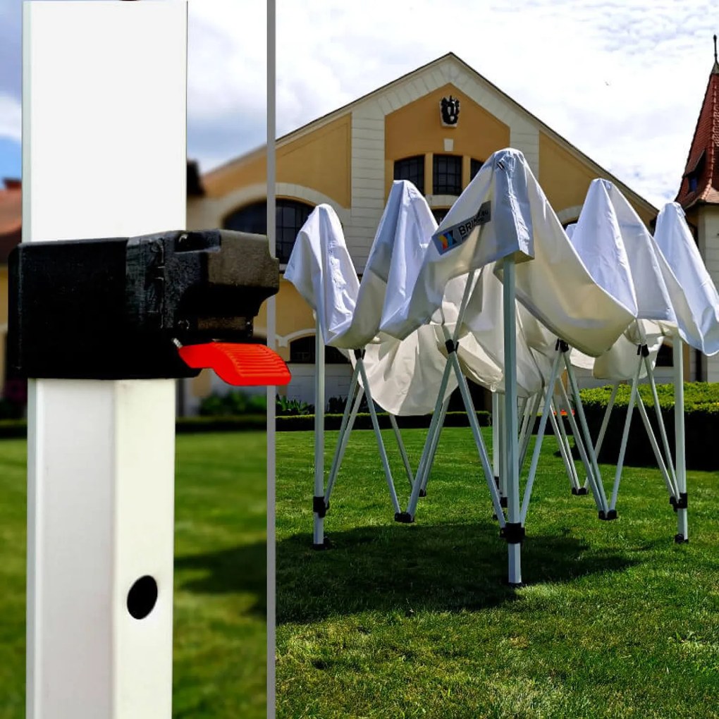 Cort de evenimente 3x3m - cu 3 pereți - Negru