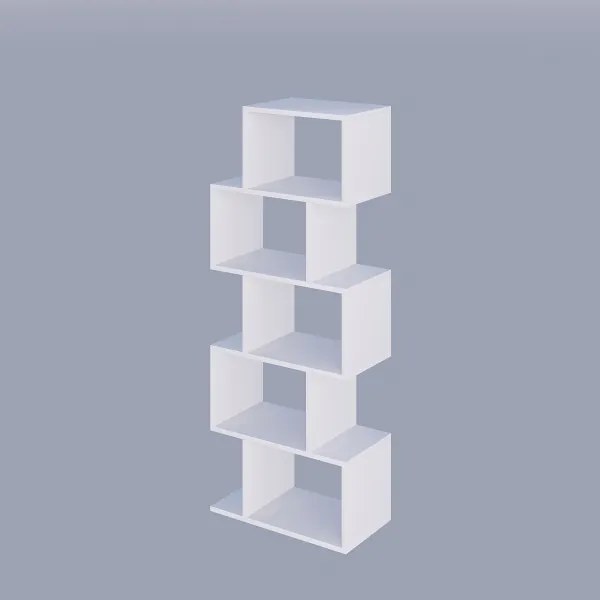 Bibliotecă MERIC 15x60 cm albă