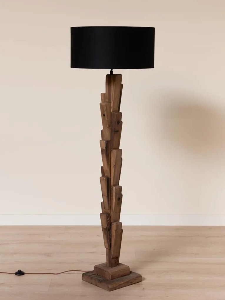 Lampadar din stejar reciclat, H172 cm, "Roots"