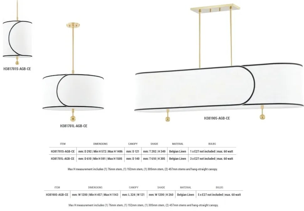 Pendul design modern ZARA, cu 3 surse de lumina