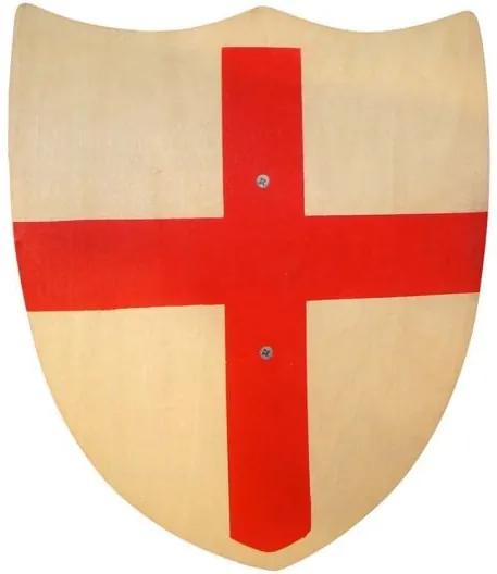 Jucarie - Scut lemn Crucea Sfantului Gheorghe