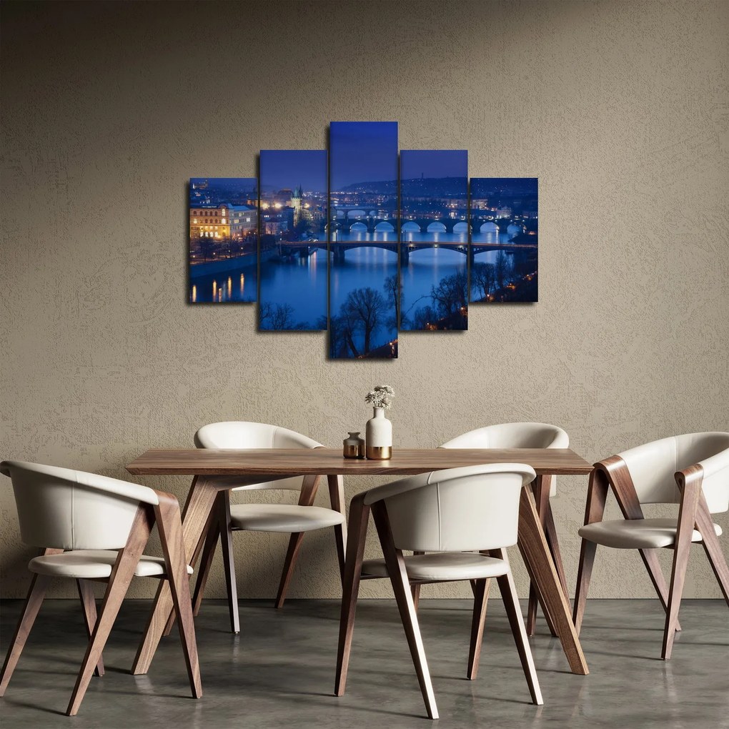 Tablou cu podurile din Praga (150x105 cm)