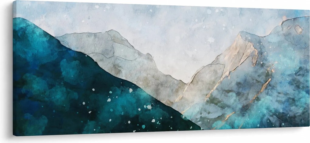 Tablou - Munte desenat (120x50 cm)