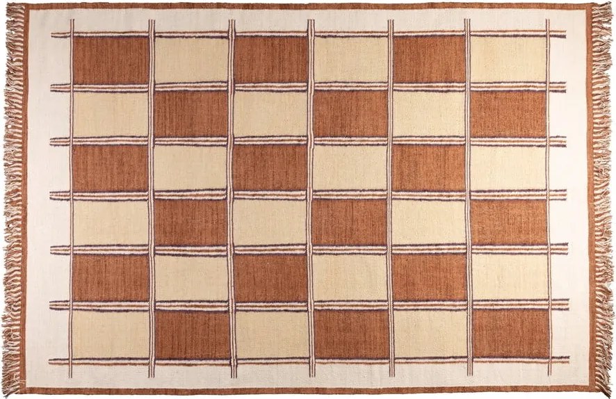 Covor teracotă din bumbac 200x300 cm Gambit – Dutchbone