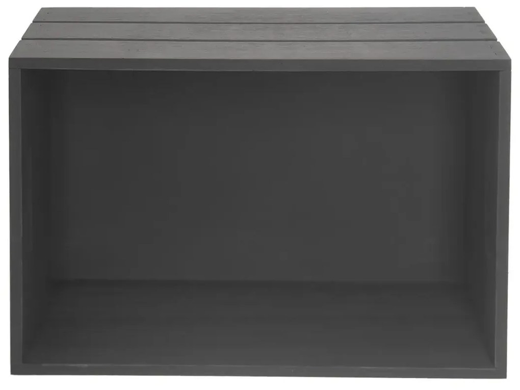 Cutie din lemn Orion, antracit, 36 x 26 x 15cm, L