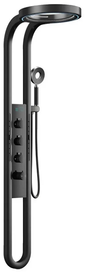 Panou duș hidromasaj Aquajet negru