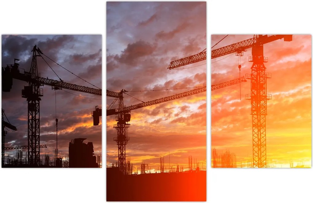 Tablou - Șantier de construcții (90x60 cm)