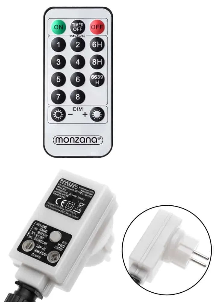 Copac luminos CIREȘ pentru interior și exterior, 180cm, albastru Monzana