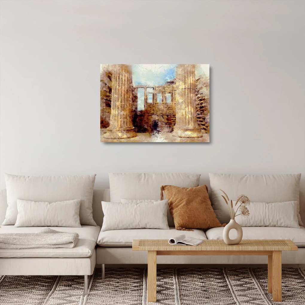 Tablou pe sticlă - Erechtheion, Atena, Grecia (70x50 cm)