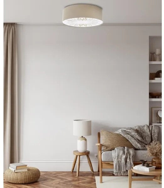 Plafonieră RAYS 2xE27/60W/230V d. 40 cm bej