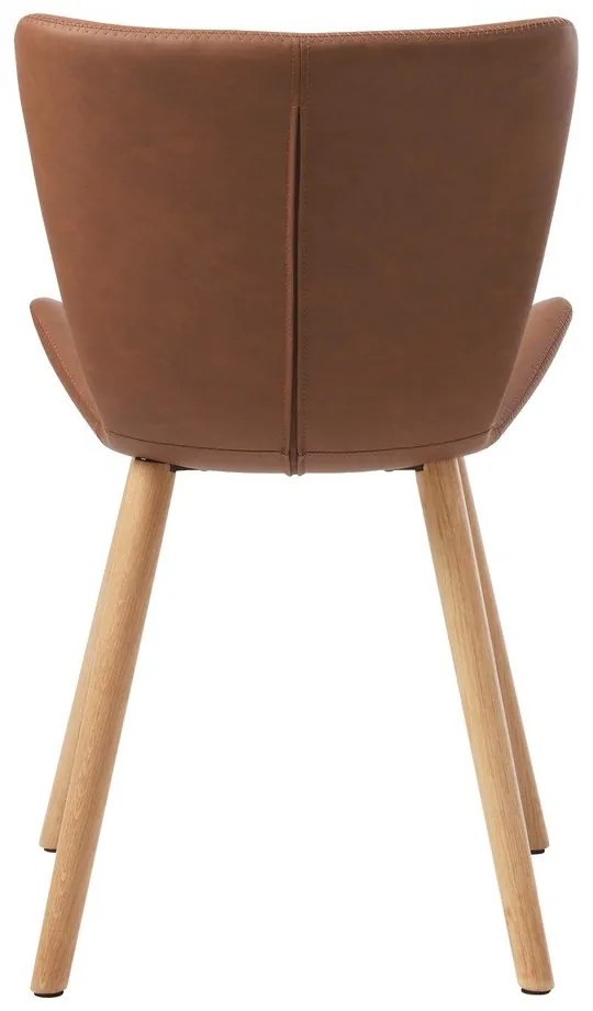 Scaune de dining maro 2 buc. din metal Teslin – Unique Furniture