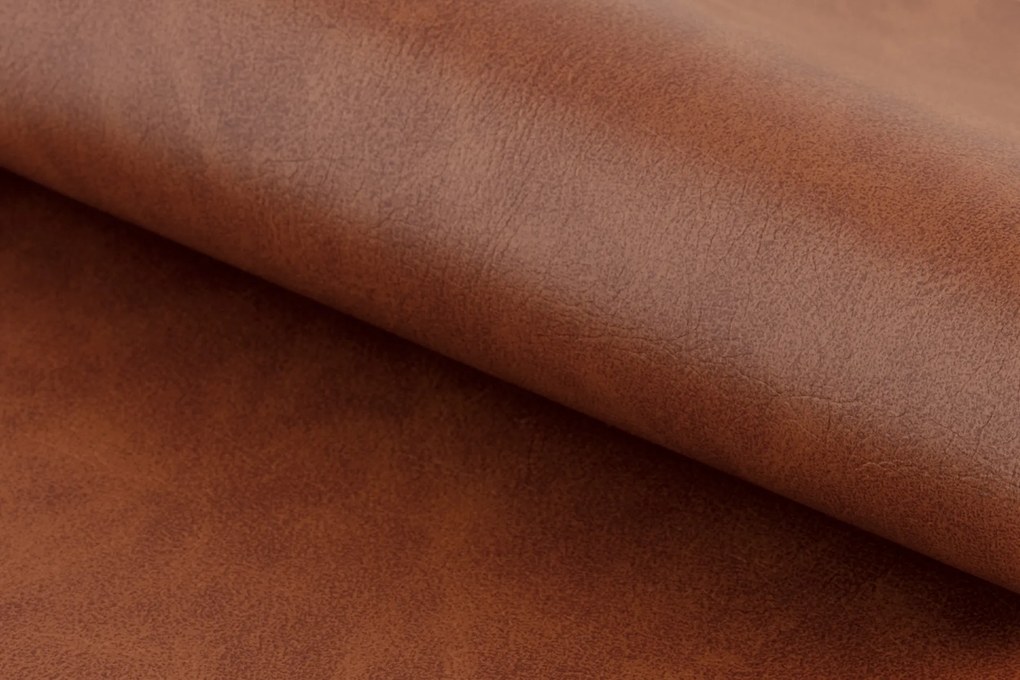 MAZZONI EXPORT ADELE piele ecologica Retro Brandy 691B/cadru Stejar Natural - SCAUN DIN LEMN PENTRU SALON SUFRAGERIE BUCĂTĂRIE RETRO