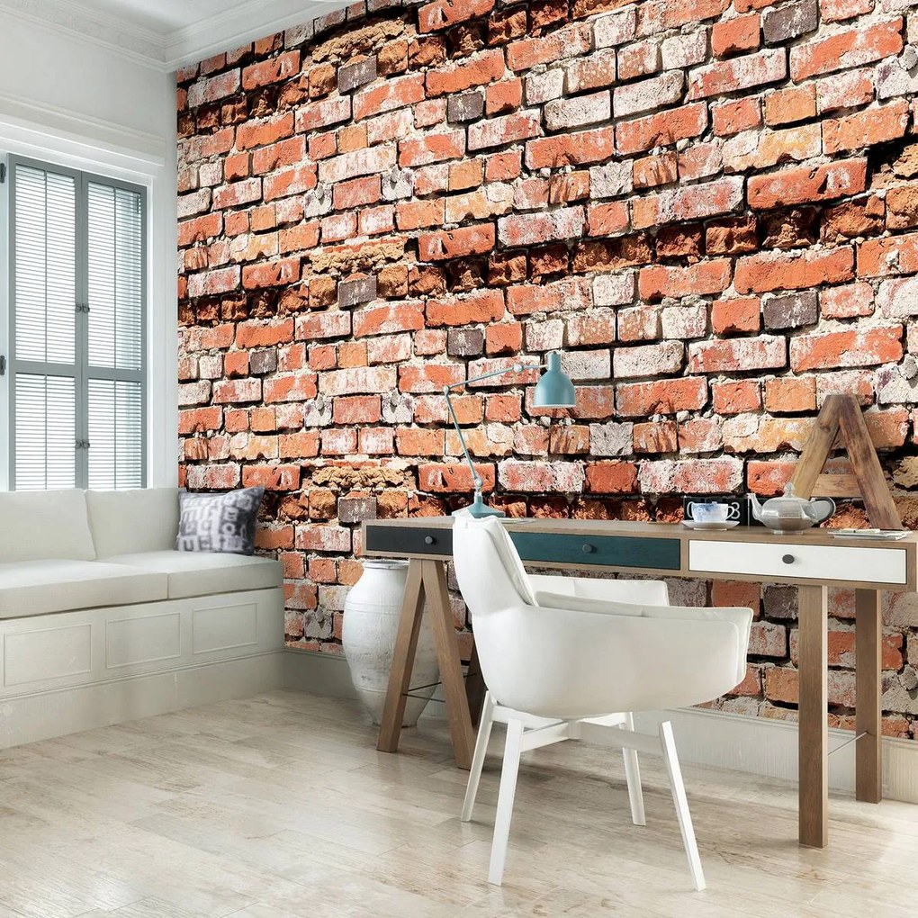Fototapet - Red Brickwall (254x184 cm)