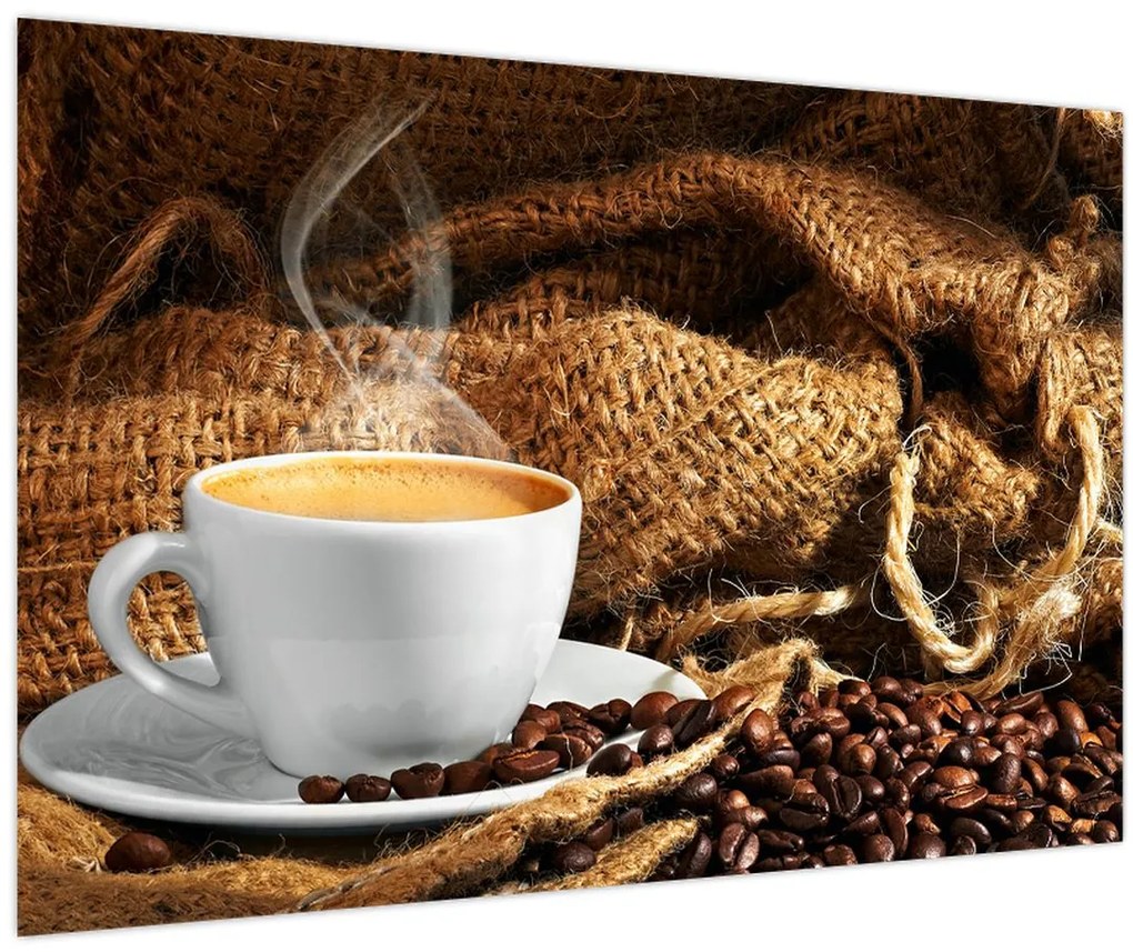Tablou - O ceașcă de cafea (90x60 cm)