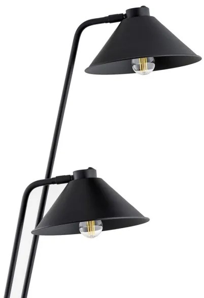 Lampadar GABIAN 2xE27/15W/230V negru Argon 7075
