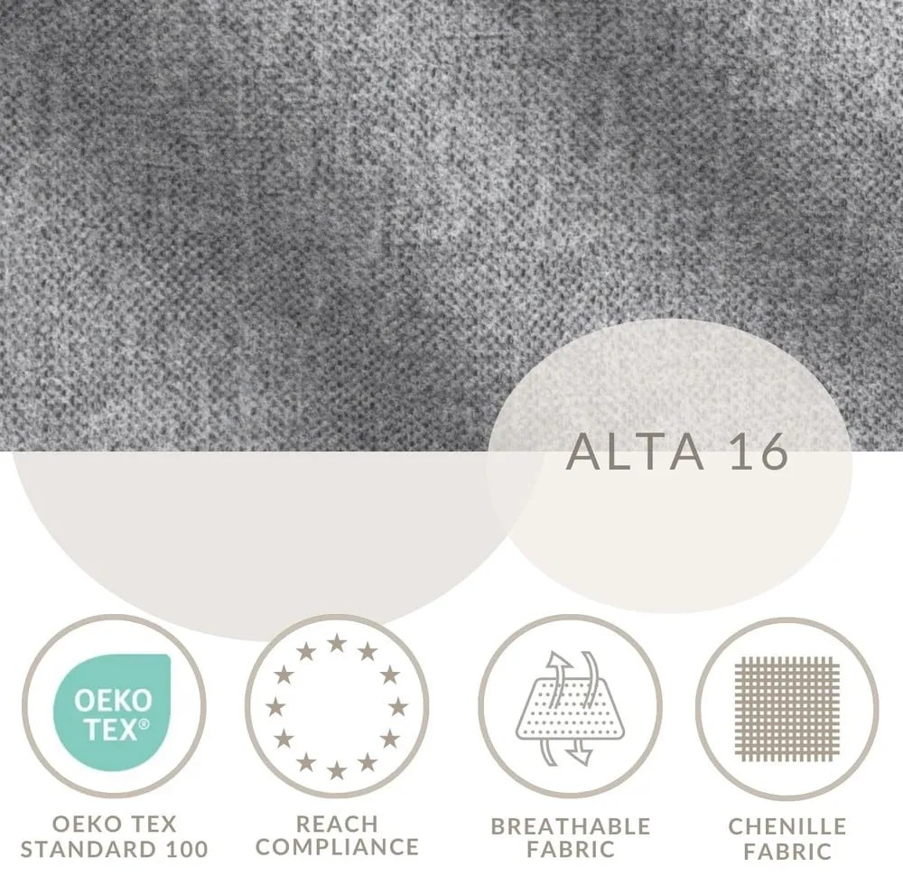 Pat boxspring gri cu spațiu de depozitare 180x200 cm Blend – Maison de Rêve