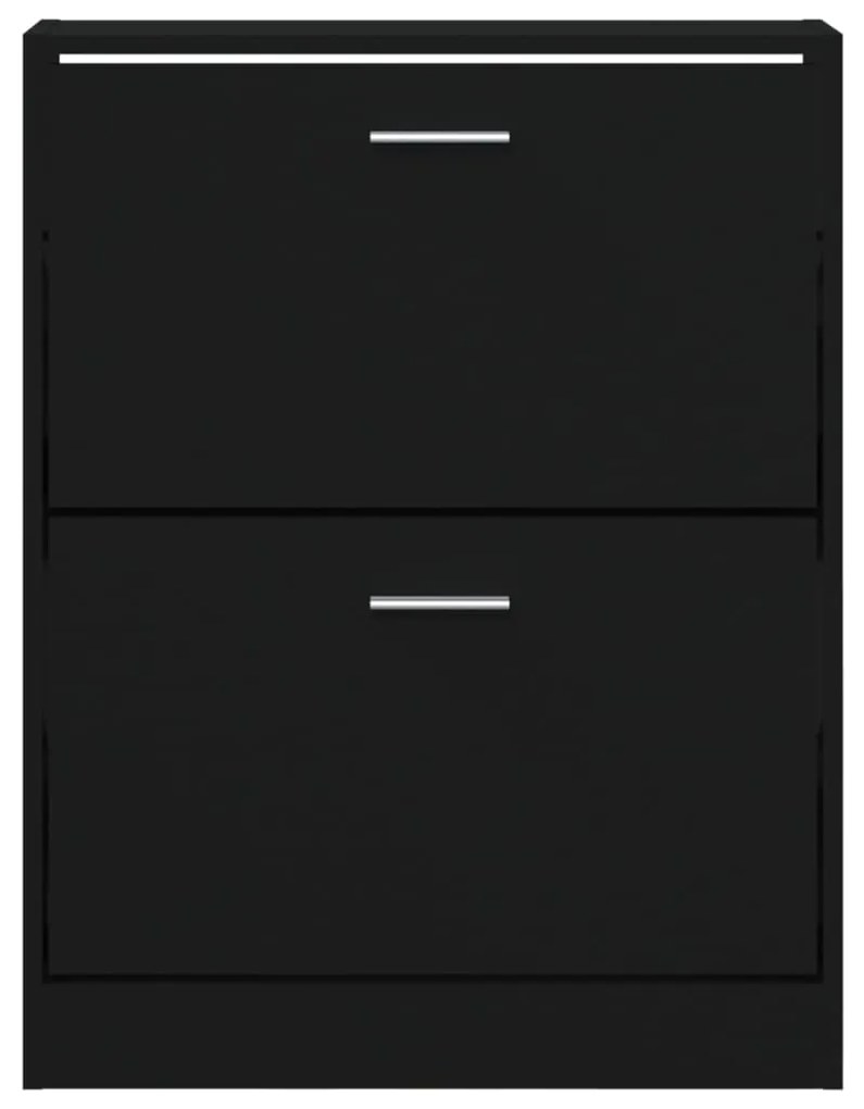 Pantofar, negru, 59x17x81 cm, lemn compozit 1, Negru, 59 x 17 x 81 cm