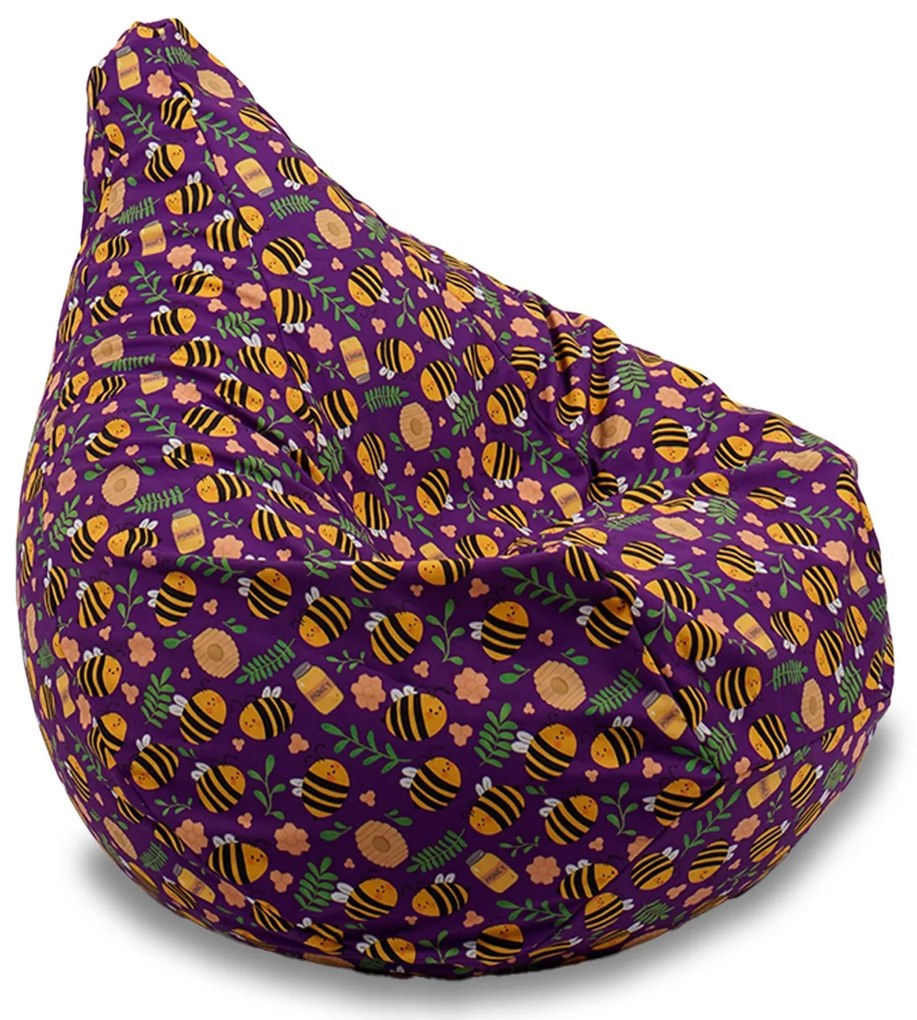 Fotoliu puf copii, Nirvana Light Pufrelax, Material Impermeabil, Beehive