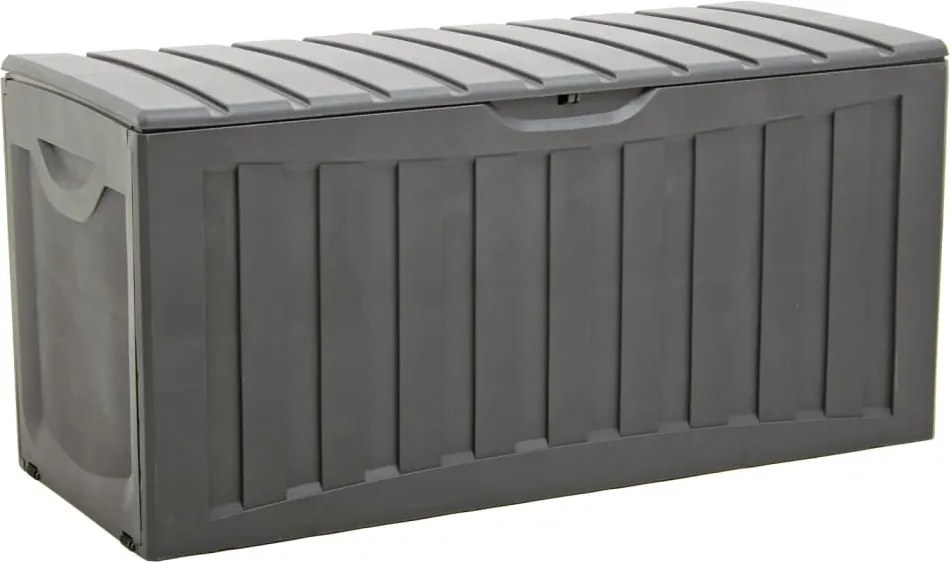 vidaXL Cutie de depozitare, negru, 118x53x57 cm, polipropilenă