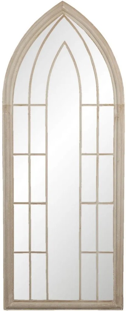 Oglinda de perete cu rama din fier maro antichizat 60 cm x 4 cm x 153 h