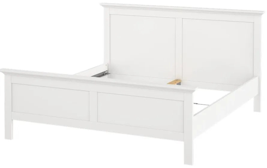 Pat matrimonial alb 160x200 cm Paris – Tvilum