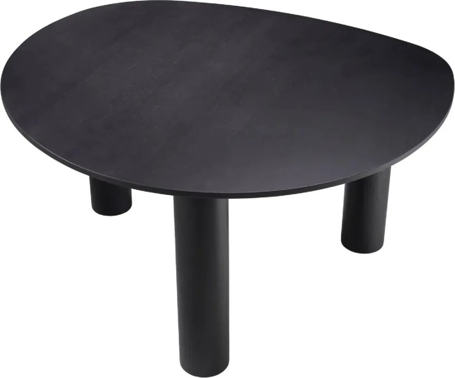 Masa dining moderna design LUX Lombardo negru 149x128cm