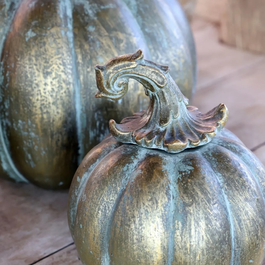 Dovleac decorativ, din polirasina, D13cm, Pumpkin