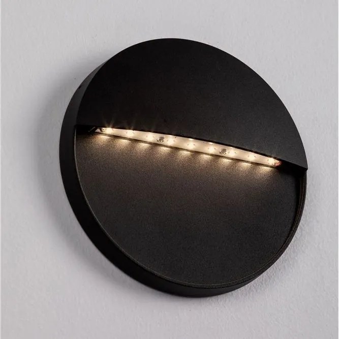 Spot LED aplicat iluminat scari exterior RODIX negru IP54