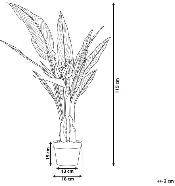 Plantă artificială 115 cm SARIZA. 1022772