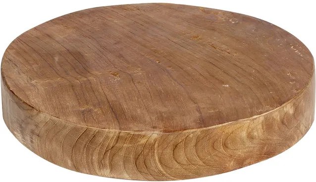 Tocator rotund din lemn gros de tec Hubsch