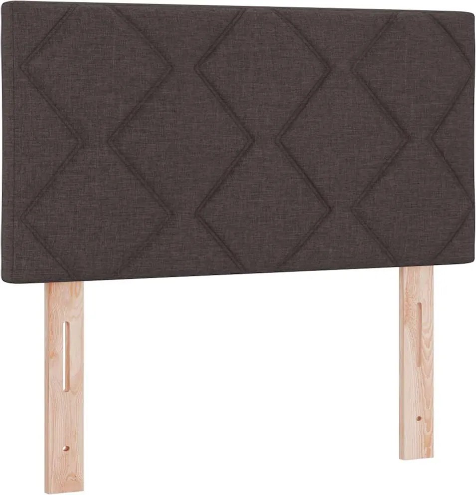 vidaXL Tăblie cap Maro închis 80 cm țesătură