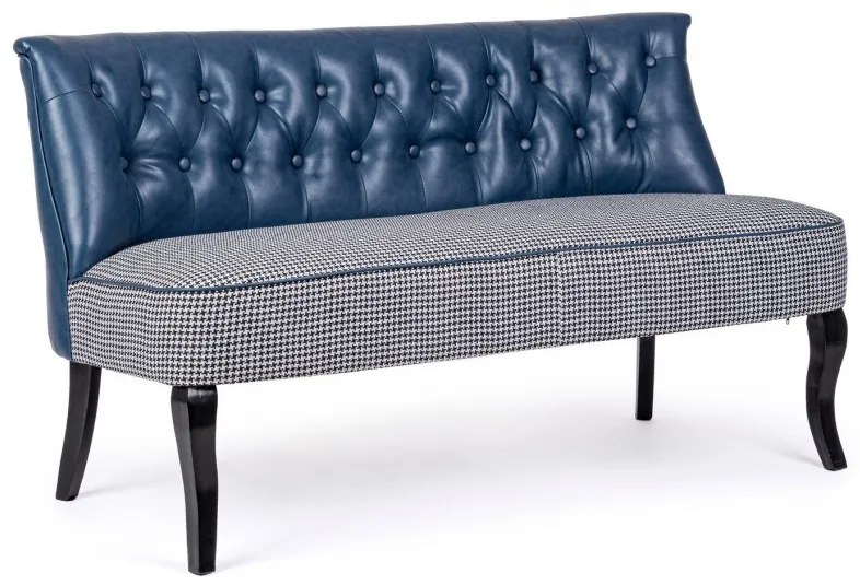 Canapea fixa 2 locuri design modern BATILDA BLUE 0748284 BZ