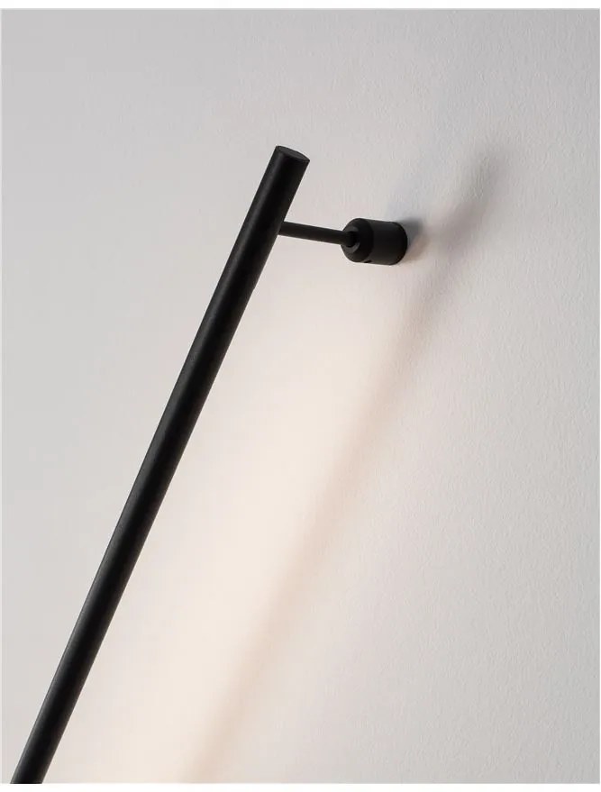 Aplica de perete LED design liniar GROPIUS negru, L-60cm, H-9cm