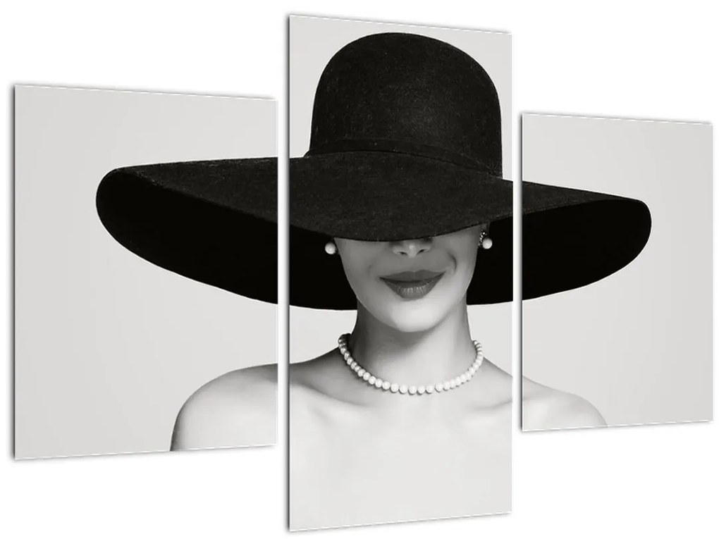 Tablou - Femeia cu pălărie (90x60 cm)