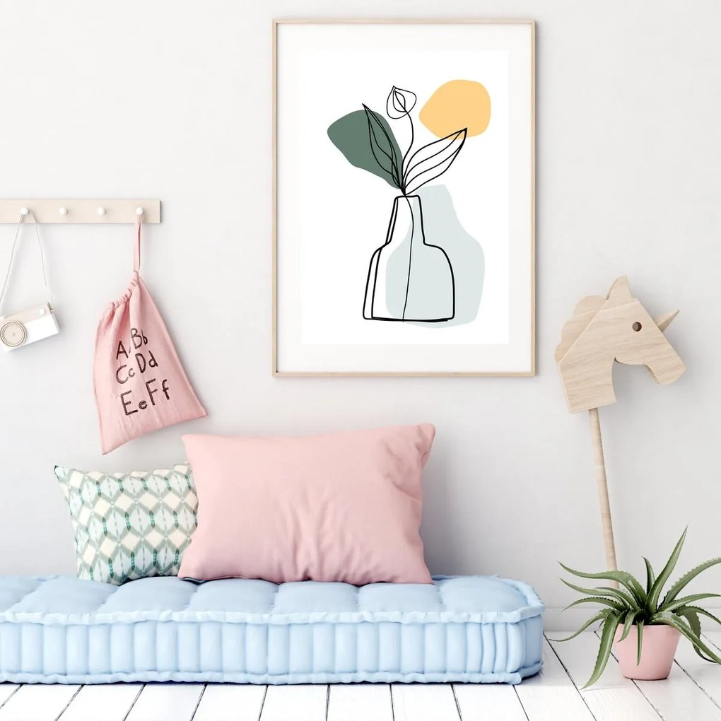 Poster - Vaza cu platnă (A4)
