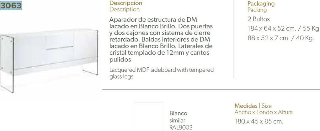 Comoda eleganta design LUX Helen AC-CP1410-E