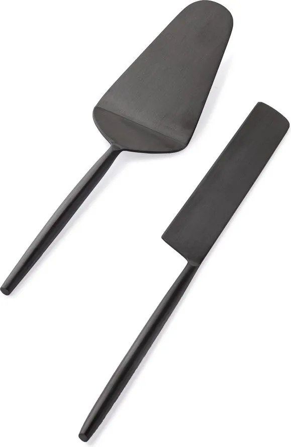 Set pentru servirea tortului 2 buc. din oțel inoxidabil Bronte – Bizzotto