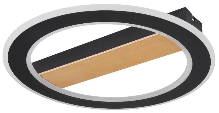 Plafoniera LED design modern Mattia negru mat