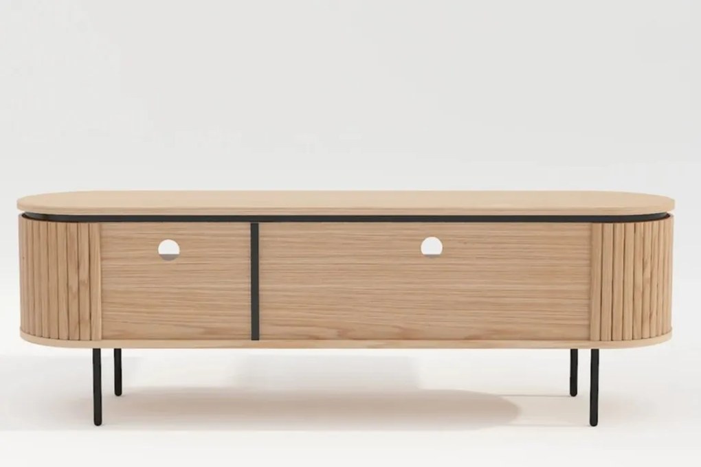 Comoda TV cu furnir de stejar ATELIER 160cm