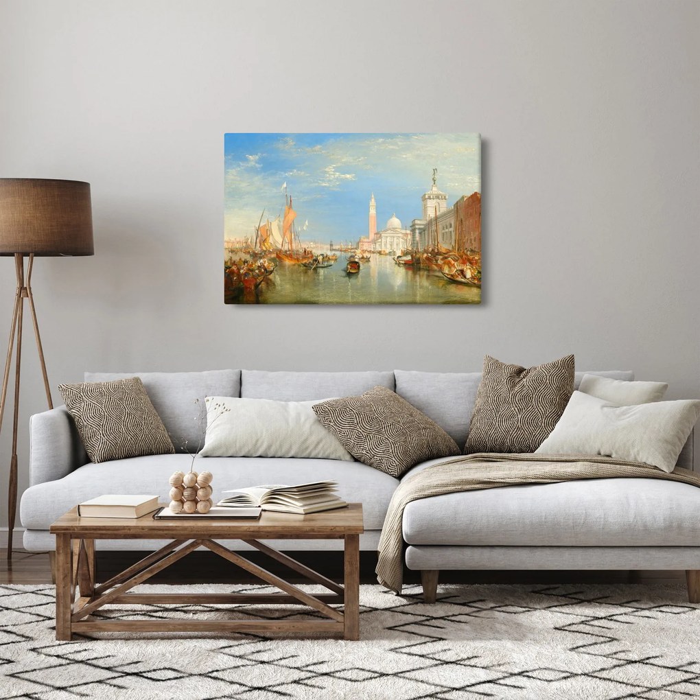 Tablou - Joseph Mallord William Turner, Venice the Dogana and San Giorgio Maggiore, reproducere (90x60 cm)