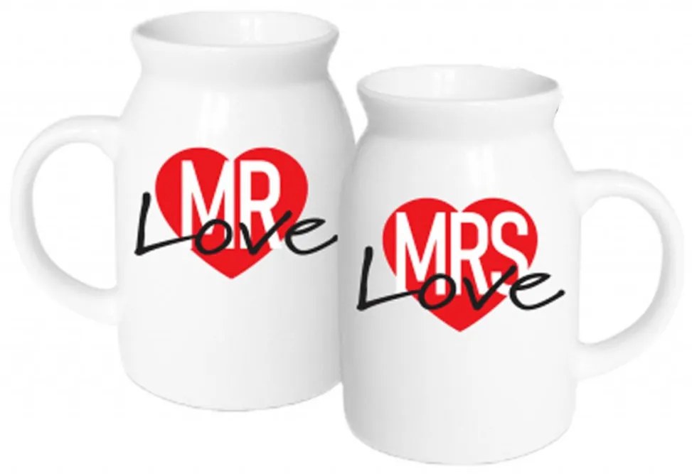 Set 2 cani 350ml, Mrs&Mr Love, Bg-Tech