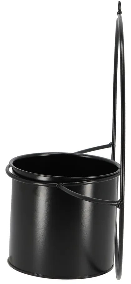 Suport de perete pentru ghiveci Esschert Design Planter, negru