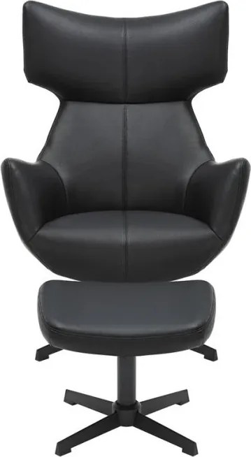 Fotoliu pivotant VOGUE piele sintetica neagra